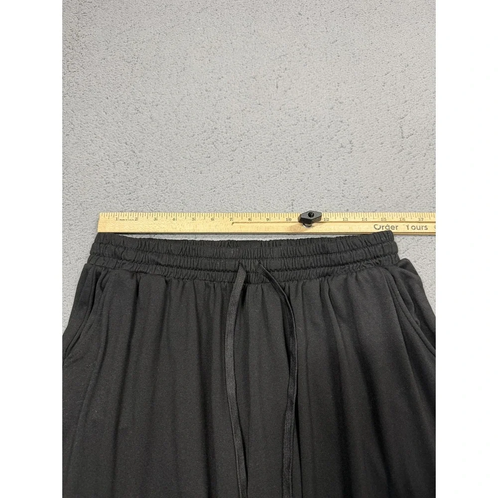 Free People Pants Womens 2X Black Cargo Wide Leg Elastic Waist Stretch Jersey